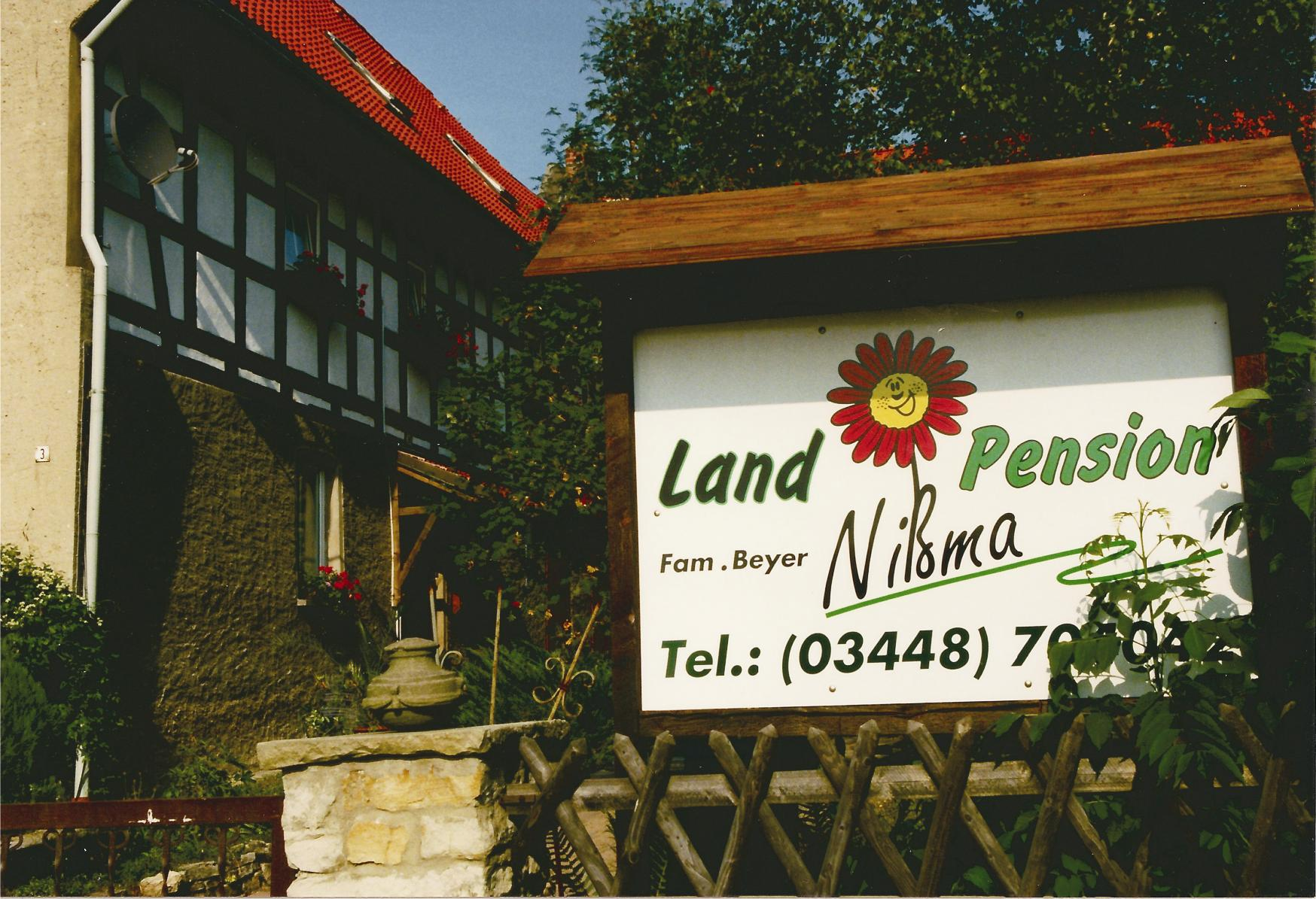 Das Grundstück der Landpension Nißma